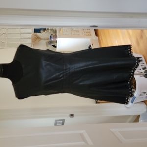 Leather dress